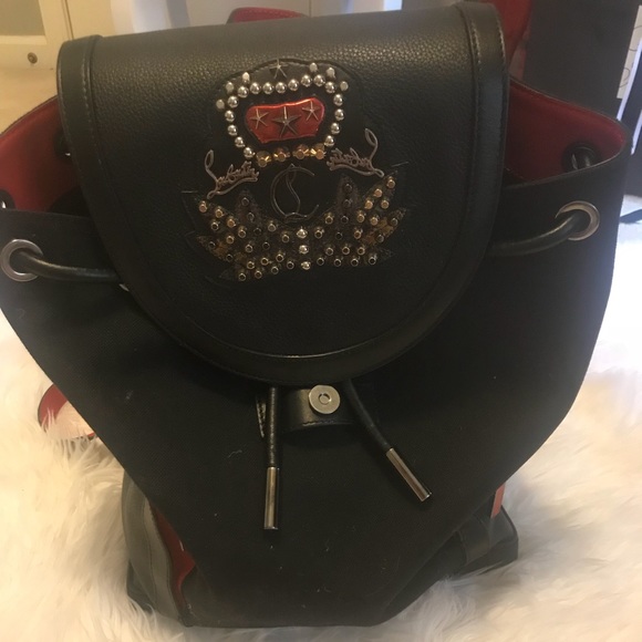 Christian Louboutin Other - Men’s red/black Louboutin back pack crested crown